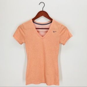 Nike Slim Fit Dri-Fit Cotton V-Neck Tee